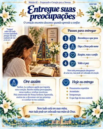 Página sobre entrega das preocupações