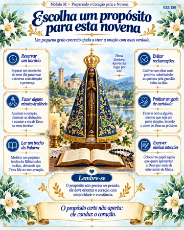 Escolha um propósito para esta novena